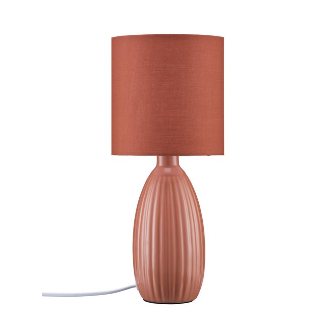 Lampka na parapet ceramiczna czerwona Uno 37cm